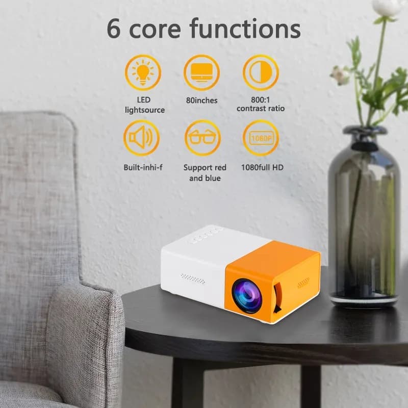 New YG300 micro mini projector home cross-border led portable projector HD manufacturer