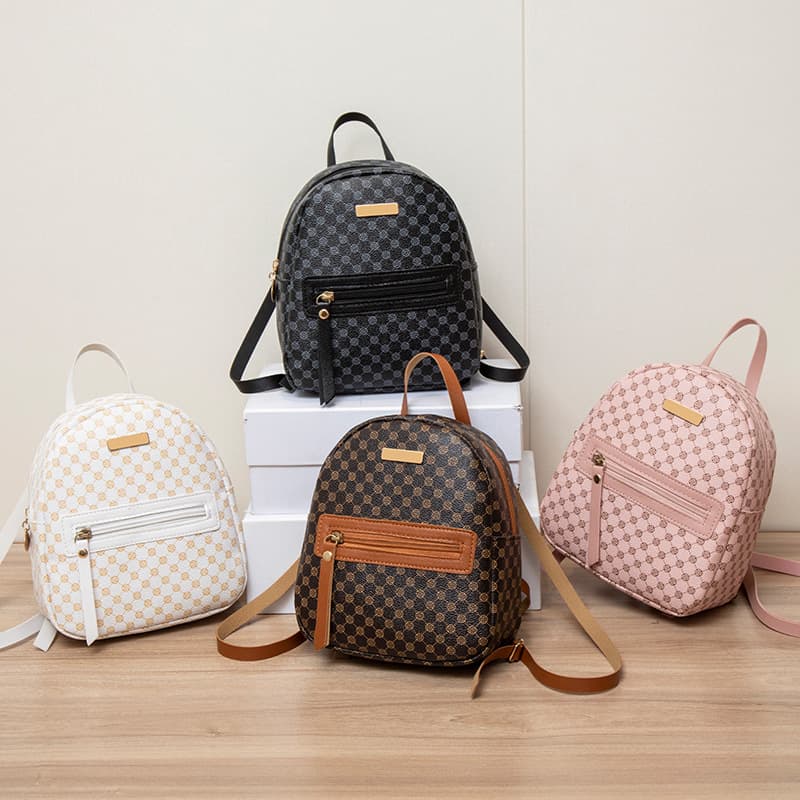 Women's Backpack - Sparkly Sequins & Polka Dot Print Casual Daypack (Lightweight & Stylish)