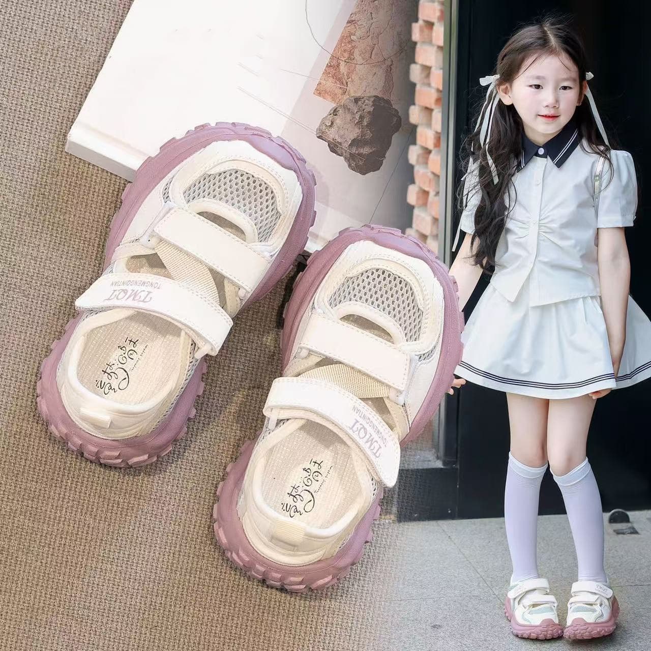 Sports 2025 New Hot-Selling Children's Closed-Toe Sandals Big Kids Shoes Hollow-Out Girls' Summer Style