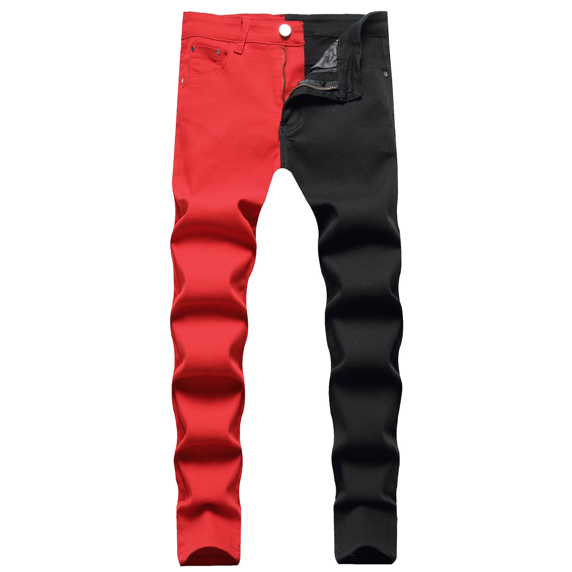 Men's Clothing Korean Style Trendy Patchwork Slim Fit Casual Men's Pants