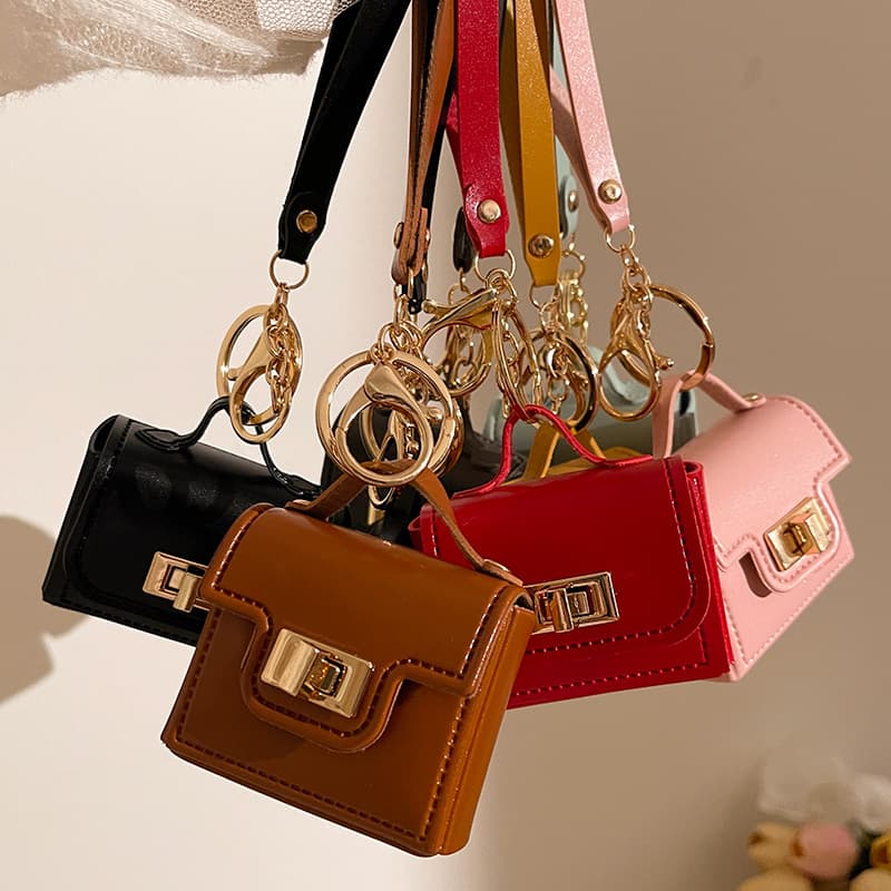 Breloques de sac, nouveau mini porte-clés haut de gamme, porte-monnaie, accessoires, pendentif pour téléphone portable, bijoux féminins, cadeau