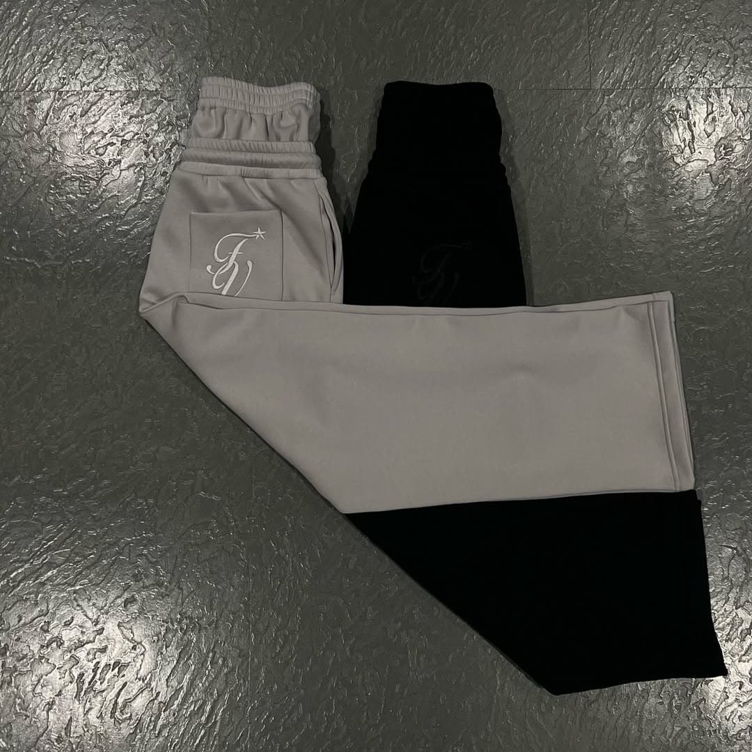 Men's Clothing Casual Simple Couple Fashion Creative Double Waist Folding Sweatpants