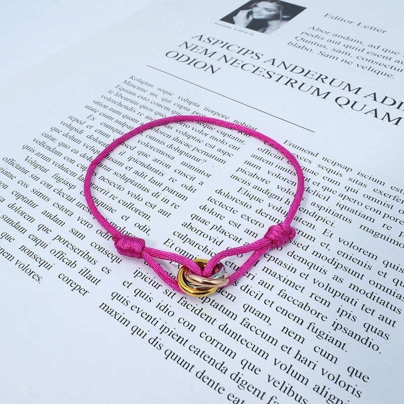 Bracelet 1pc Couple Light Niche Exquisite Weaving Natal Year Lucky Hand Rope