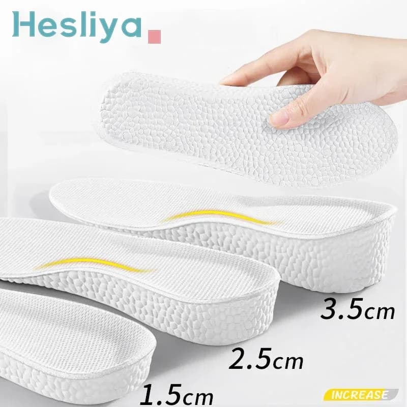 3.5cm2,5cm Invisible Heightening Insoles Unisex Heighten Insert Pads EVA Lifting Insole Heel Arch Support Taller Cushion