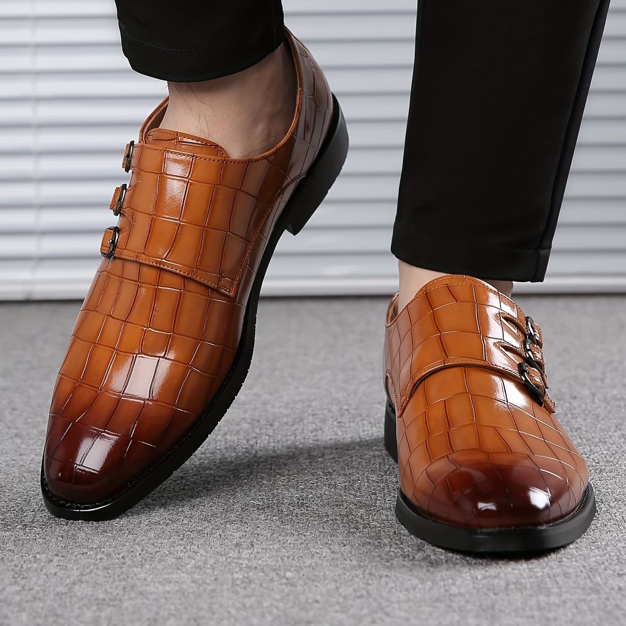 Men's new autumn and winter business casual shoes leather shoes spring and summer fashion trend business shoes