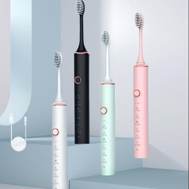 Sonic Toothbrush Adults - 6 Modes Travel Case | CE Certified Ultrasonic | EU