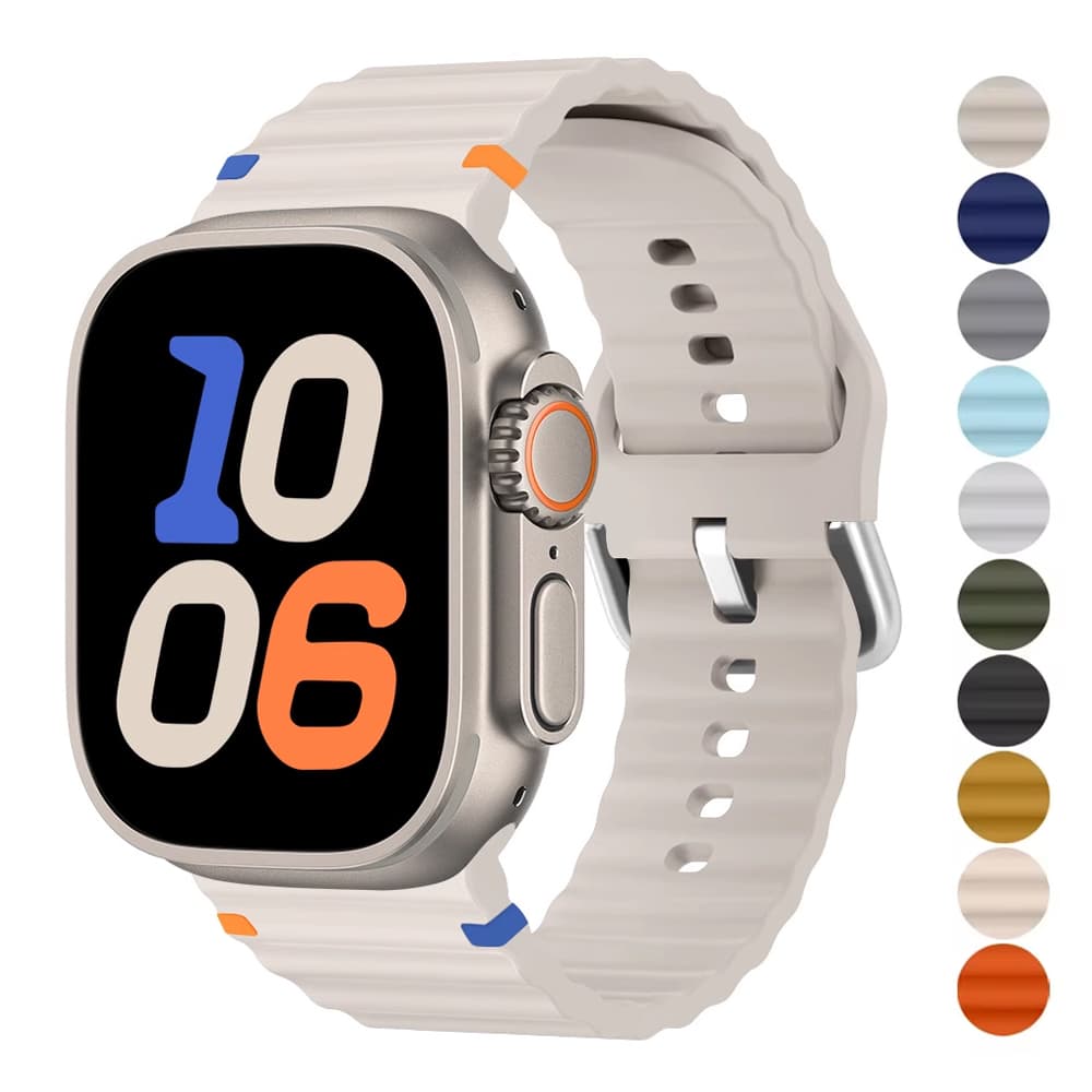 Silicone Strap For Iwatch Ultra Band 49mm 46mm 45mm 42mm 44mm 40mm 41mm Correa Bracelet Belt IWatch Series 10 9 8 6 7 5 SE