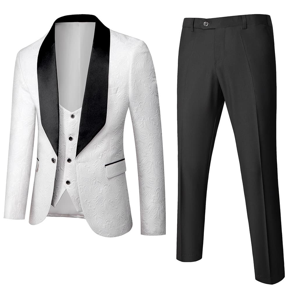 Men's Clothing Popular Men's New Business Casual Suit Suit Men's Wedding Groom's Dress Hall Suit Three Piece Suit 3D