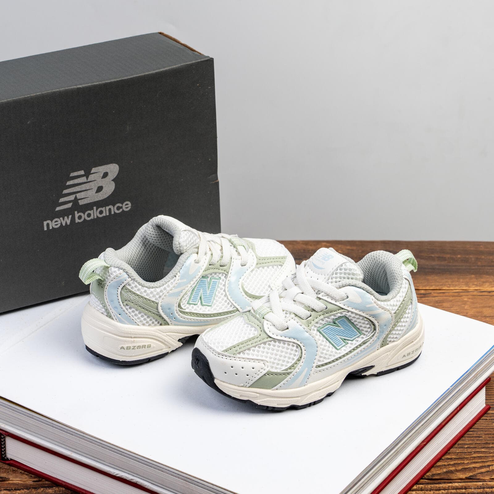 Baskets décontractées pour enfants Nw Balance 530, chaussures élégantes en maille respirante, baskets légères et antidérapantes pour garçons