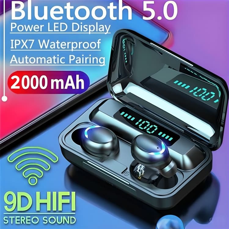 Écouteurs sans fil Bluetooth TWS, mini écouteurs intra-auriculaires pour iPhone et Android