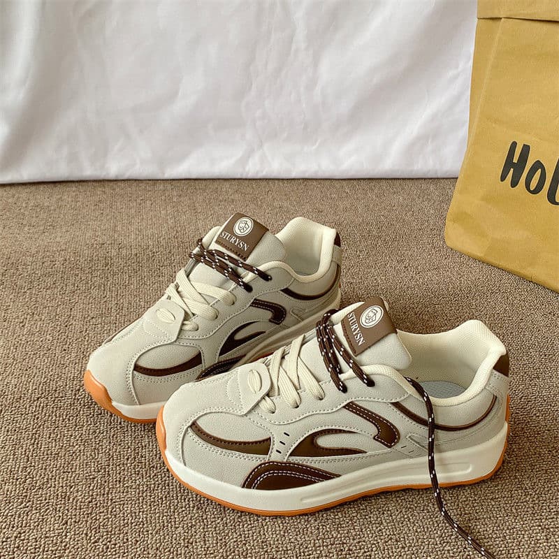 Women's Style Trendy Casual Classic Versatile Student Sneakers Comfortable Retro Style Street Photography Autumn Running Shoes