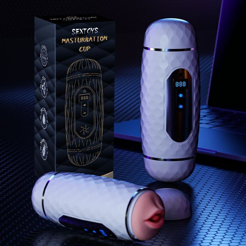 Mystery Lady Dual-Head Counting Aircraft Cup Vibrating And Heating Male Masturbator Adult Sex Toys Wholesale
