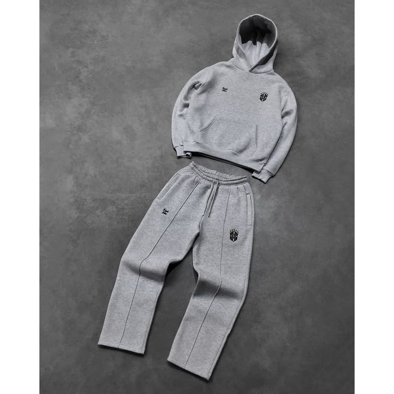 Trendy Streetwear Hoodie & Jogger Set With Zip-Up Design For Men & Women | Casual Pullover Sweatshirt & Lounge Pants