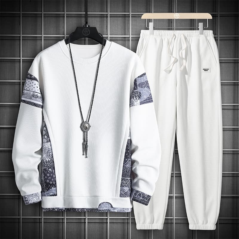 Men's Clothing 2024 loose casual suits for men classic design fashion two piece suits brand all match sweatshirts for men