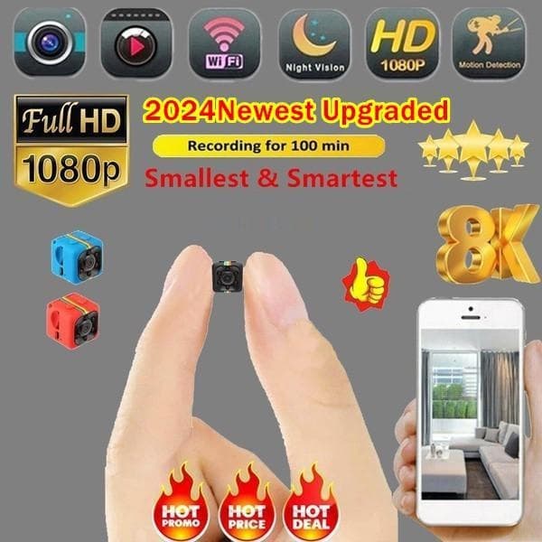 Wireless hidden WiFi mini camera HD 1080P portable home security camera