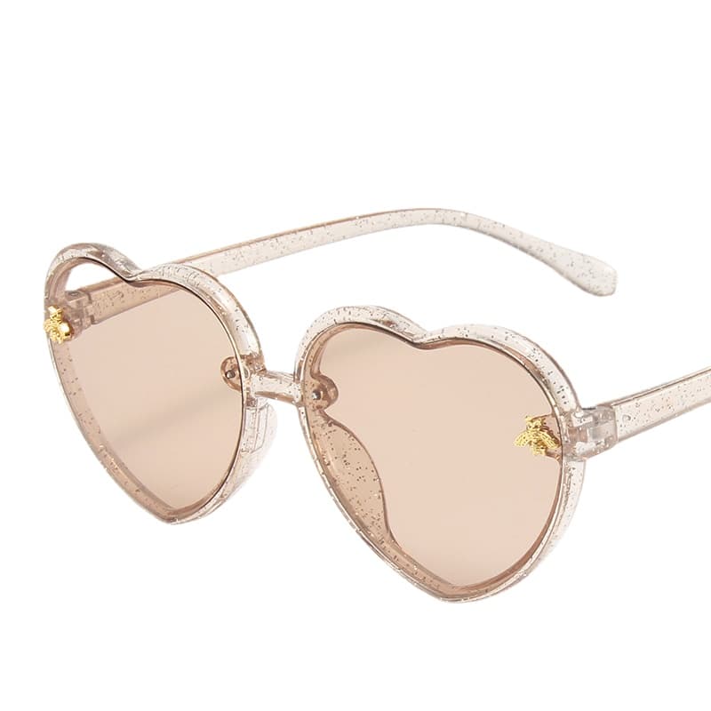 Fashion Shiny Children's Sunglasses Kids Transparent Colorful Cute Little Bee Sun Glasses Girls Play Photo Eyear Boy
