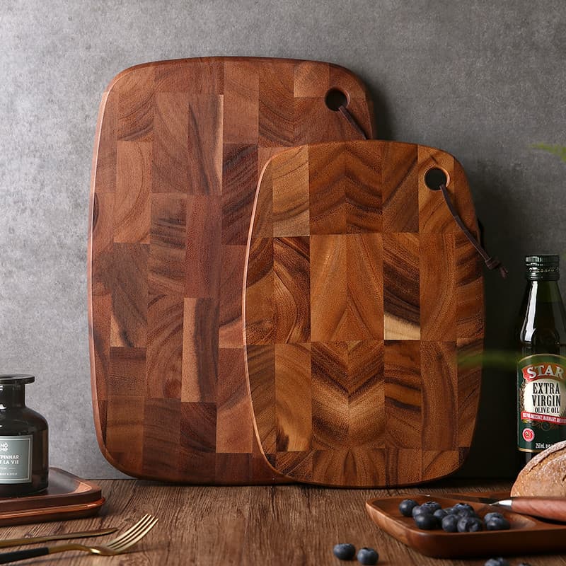 Solid wood cutting boards, household solid wood cutting boards, kitchen cutting boards, splicing pattern cutting boards, household fruit cutting board