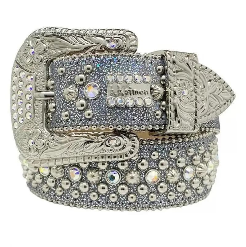 BB Simon Bb Belt Luxury Strap Men Women Rhinestones Designer Belt Western Bling Crystal Diamond Studded Belts