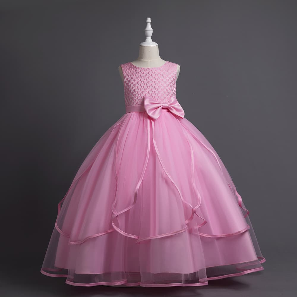 Mother & Kids New style girls dress princess dress children dress flower girl children's birthday party wedding dress cross-border supply
