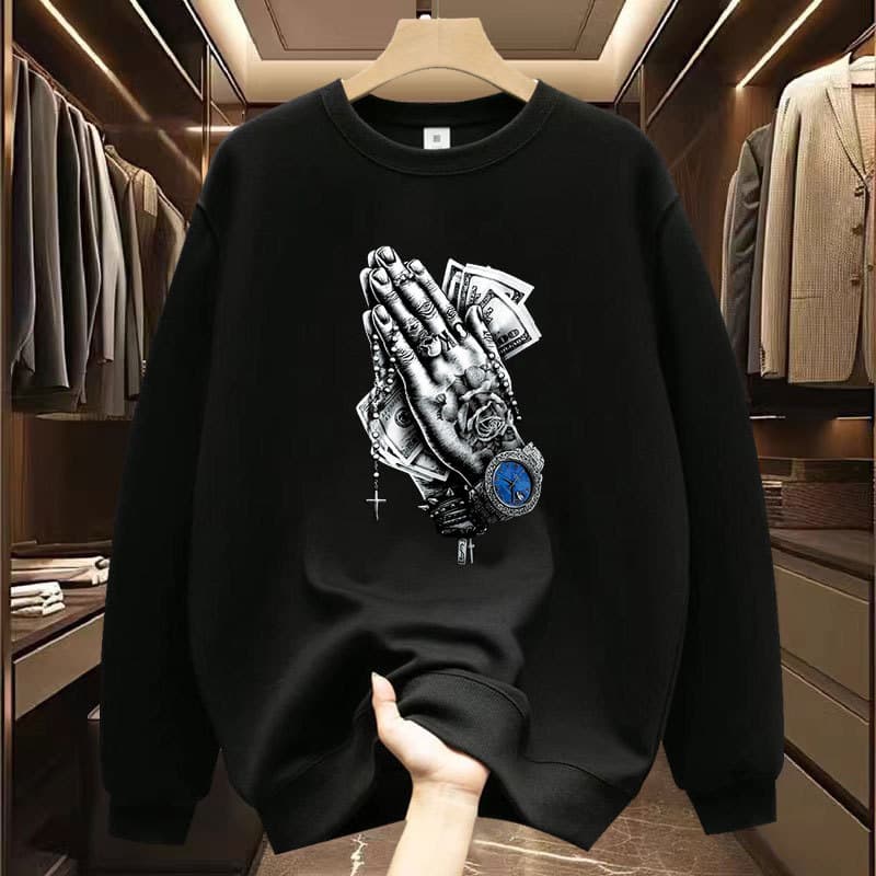 Men's Clothing Sweater New Round Neck Long Sleeve Spring And Autumn Fashion Men And Women's Clothing Loose Bottoming Shirt Inner Wear Tops