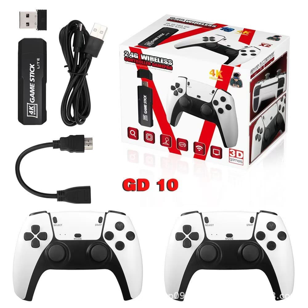 GD10 PRO HD TV 2.4G Wireless Dual PS1 U-Ball Arcade Joystick Game Console
