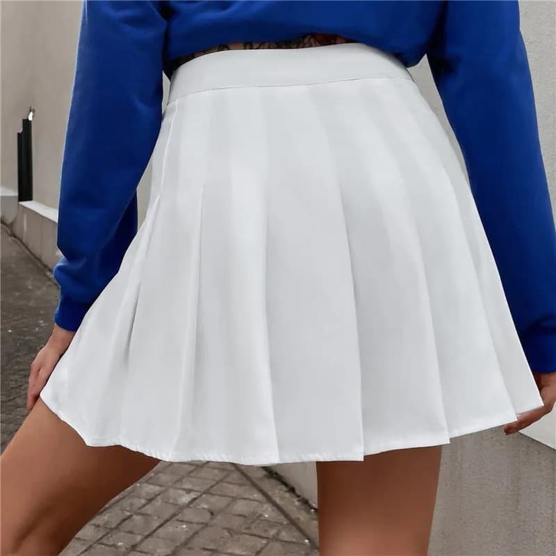 Women's Clothing pleated skirt women's high waist slim spring and autumn new style suit fabric high grade skirt JK short skirt