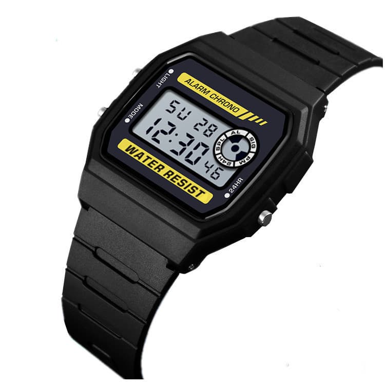 Fashionable Men's Digital Display Chronograph Watch Multi-Functional Outdoor Sports Watch For Students With Cold Light