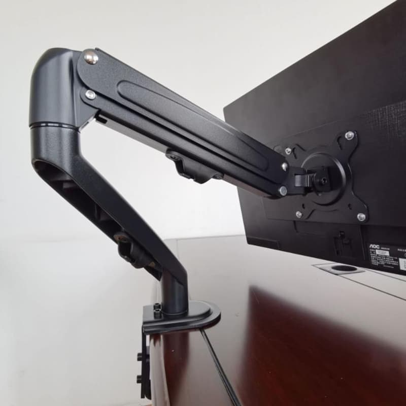 Desktop Monitor Mount Bracket For 13 To 27-Inch LCD Screens Rotate & Tilt Adjust Monitor Desk Stand Support GC08-12