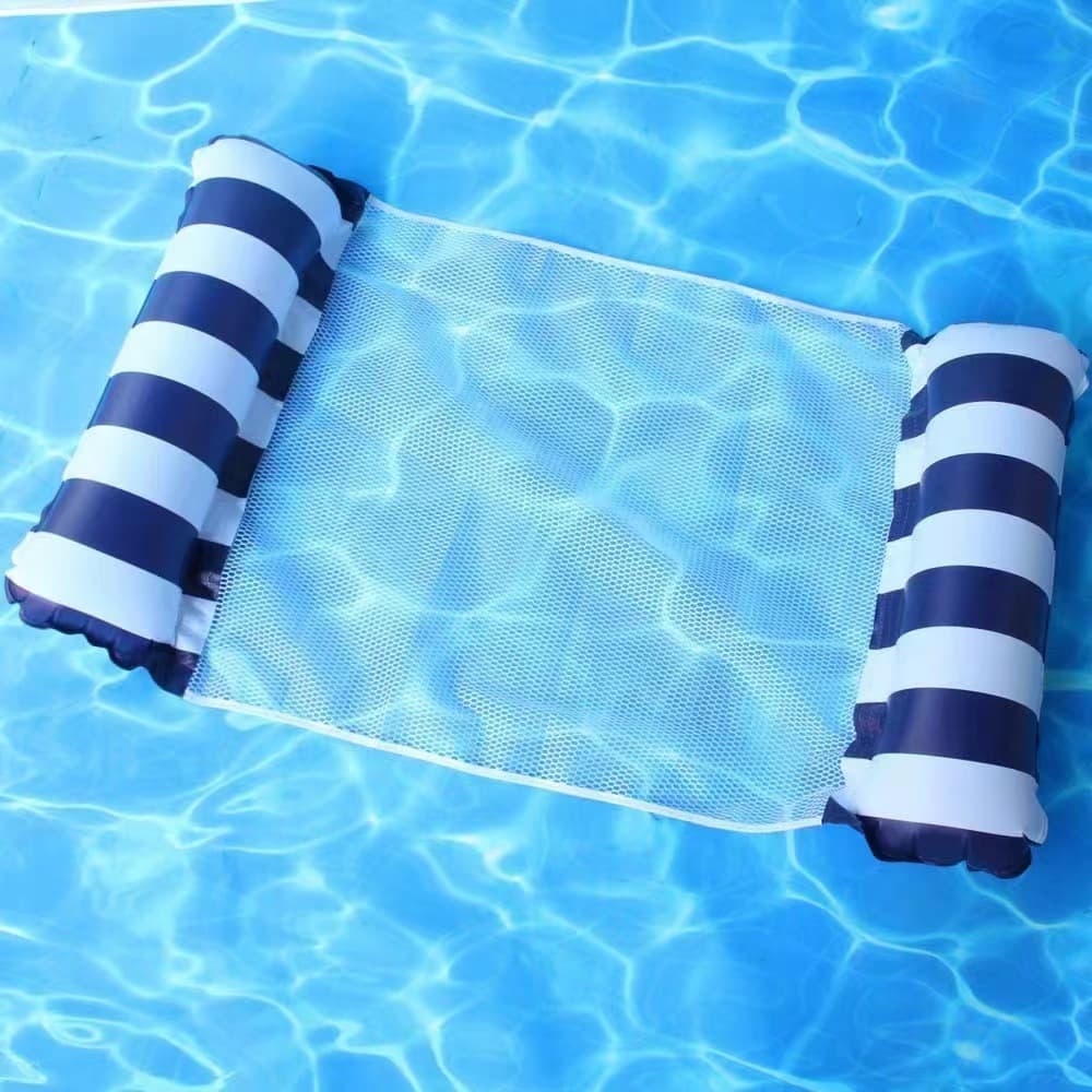 Hanging Net Inflatable Floating Row Collapsible Stripe Floating Drain On The Play Inflatable Recliner Inflatable Floating Bed