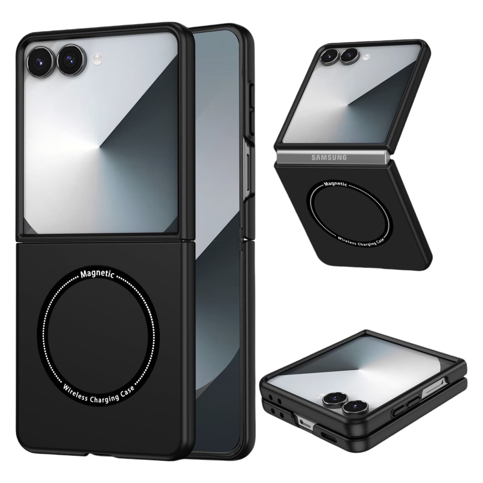 Anti-Scratch Magnetic Folding Bag Case For Samsung Galaxy Z Flip7 5G Flip6 7 Flip5 Flip3 Flip 6 5 4 3 Flip4 Covers