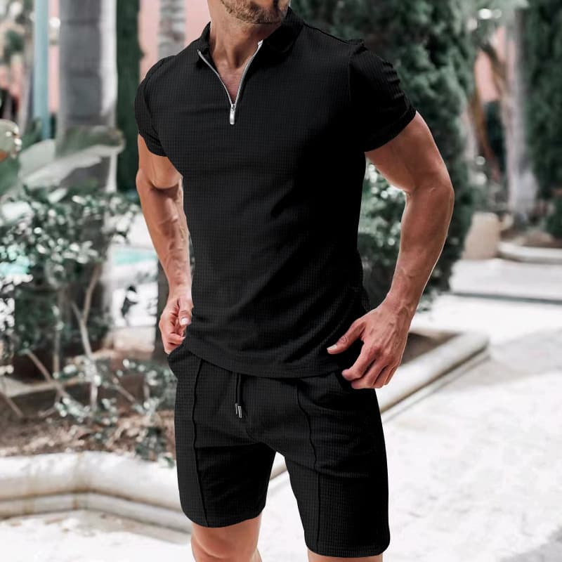 Summer Street Men's Suit Daily Casual Fashion Loose Comfortable Short Sleeves Outdoor Trend Sports Shorts