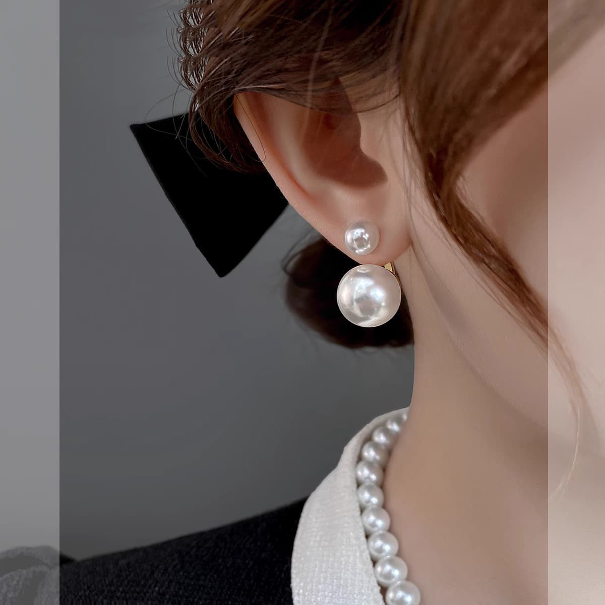 French Style Light Luxury Pearl For Women 2023 New Trend Niche High-end Sense Stud Earrings Elegant Fashion Versatile