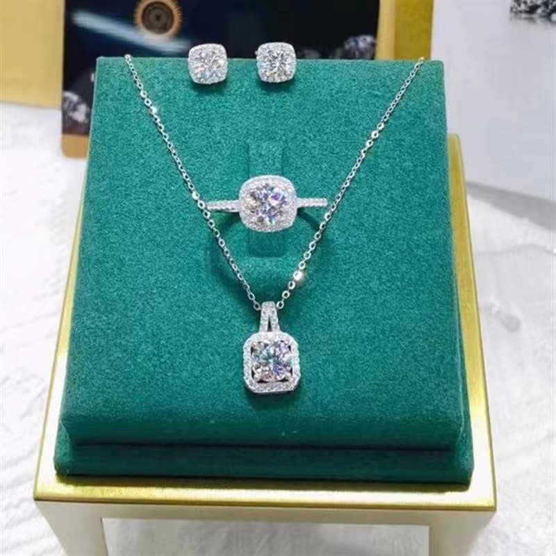 Women's accessories Temperament Jewelry set Diamond double necklace set
