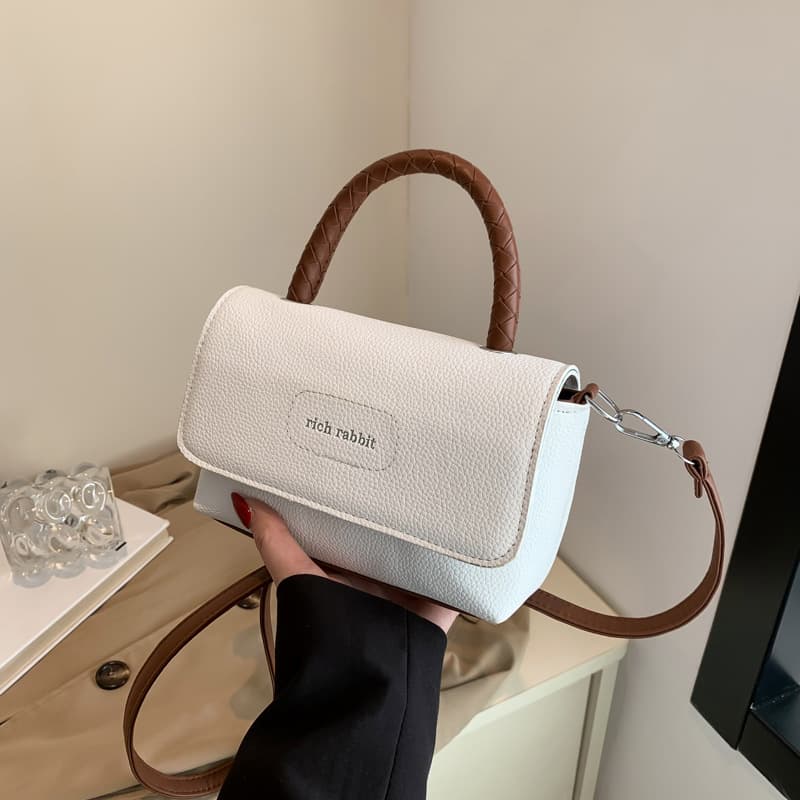Elegant and minimalist texture bag for women in the spring of 2024, versatile ins crossbody Korean version small square