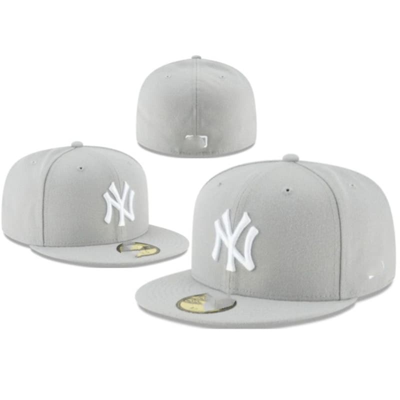Casquette de baseball classique de couleur unie à couverture complète de l'équipe de la ligue professionnelle des Dodgers et des Yankees à visiè