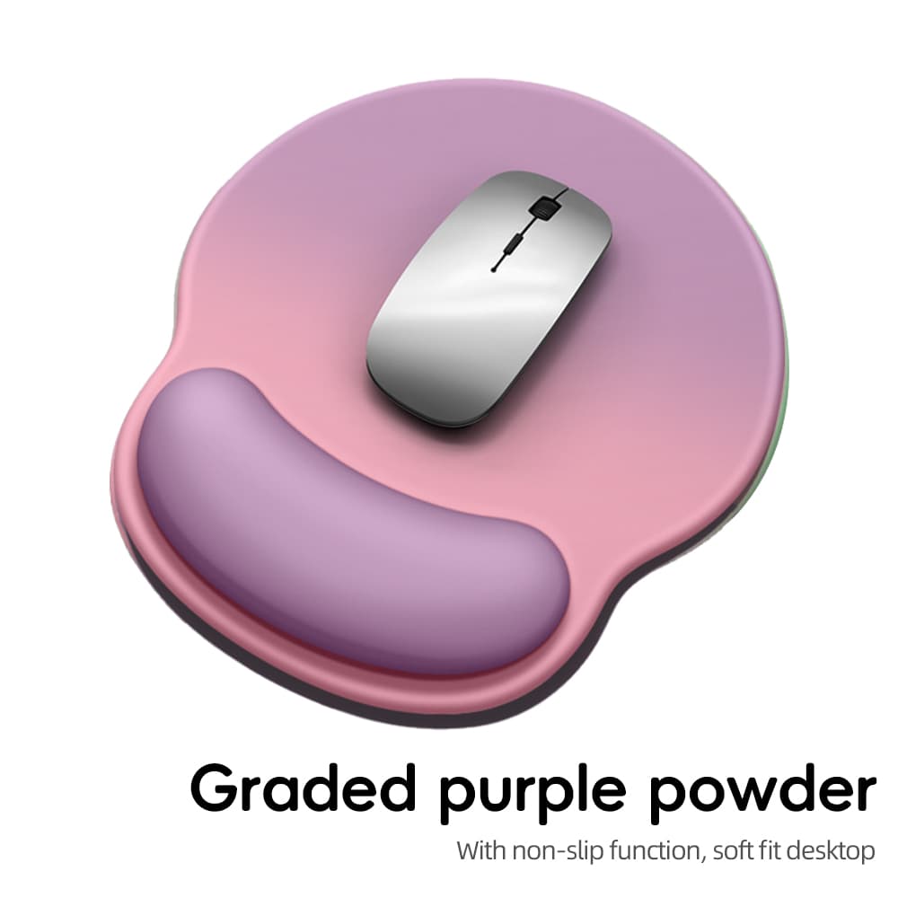 Gradient Comfortable Soft Anti-Slip Wrist Rest Computer Silicone Mouse For Pc Laptop Pad