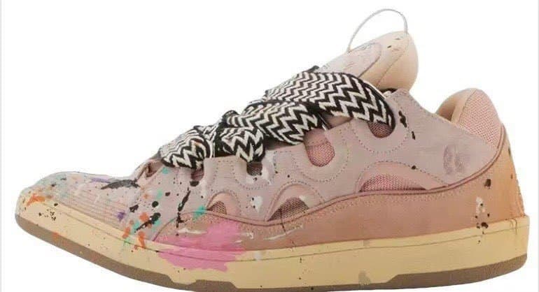 Nouvelles chaussures de sport décontractées CURB pour hommes et femmes, en cuir patchwork à lacets, style cross-frontalier. Nouvelles chaussures d