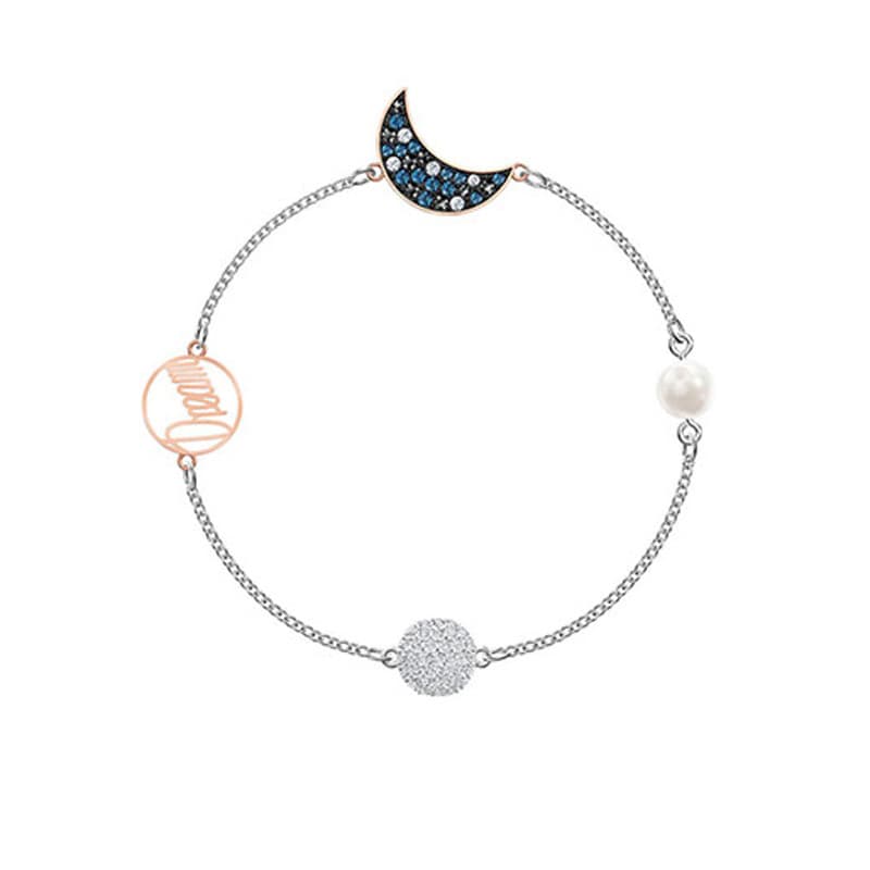 Mysterious Moon Invisible Magnetic Buckle Bracelet For Women Element Crystal Bracelet
