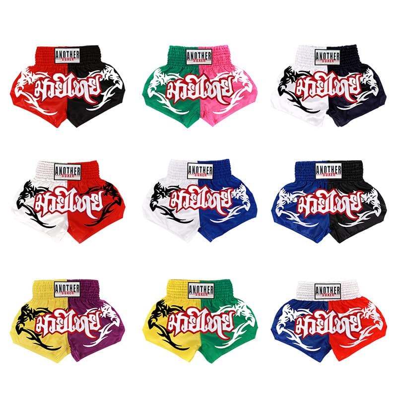 2025 New Boxing Shorts Fighting Training Clothing Martial Arts Clothing Multi Color Splicing Muay Thai