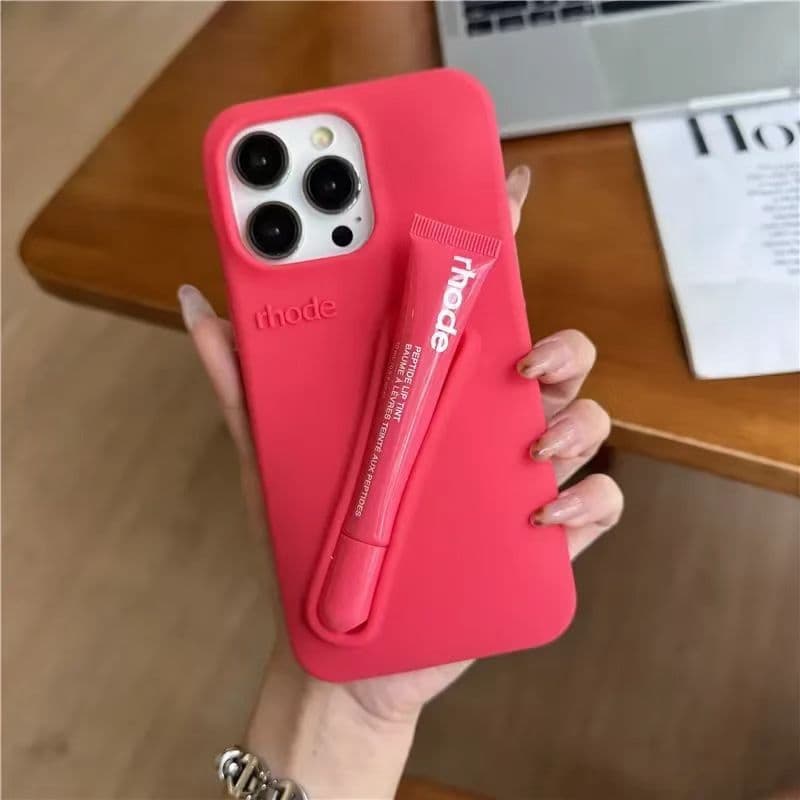 Étui pour rouge à lèvres et gloss TechCore Hailey Style, compatible avec iPhone 15, iPhone 14, iPhone 13, iPhone 17, iPhone 11 et iPhone 16. Desig