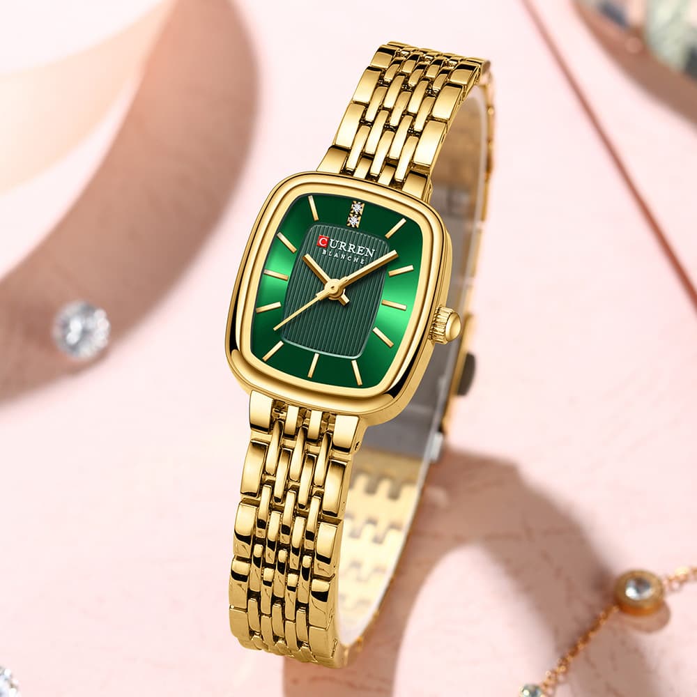 Fashion Women's Watch Square Steel Band Quartz Watch Simple Casual Fashion Women's Watch