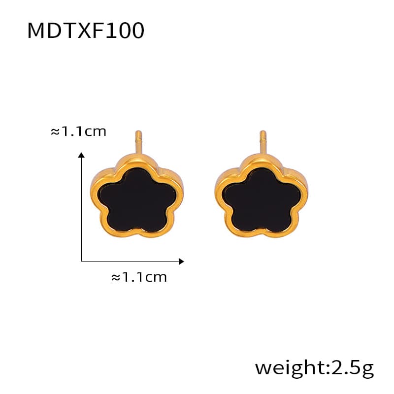 Parure de bijoux pour femme, style médiéval, bijoux géométriques de niche incrustés de pierres blanches Besson unilatérales en forme de fleur,