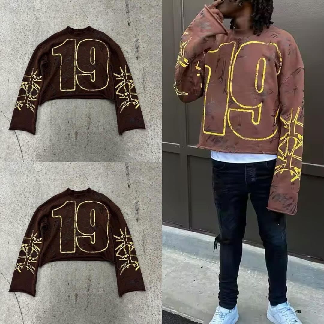 Men's Clothing Digital Printing Pattern T Shirt Men's Fashion Hip Hop