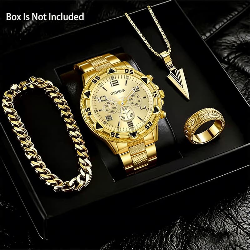 Montre homme haut de gamme, style business, sport, grand cadran, bracelet en acier allié, étanche et lumineuse.
