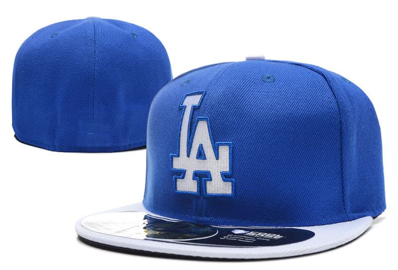 Casquette de baseball brodée, protection solaire intégrale, taille L (5A), de qualité supérieure Los Angeles Dodgers, pour l'exportation.