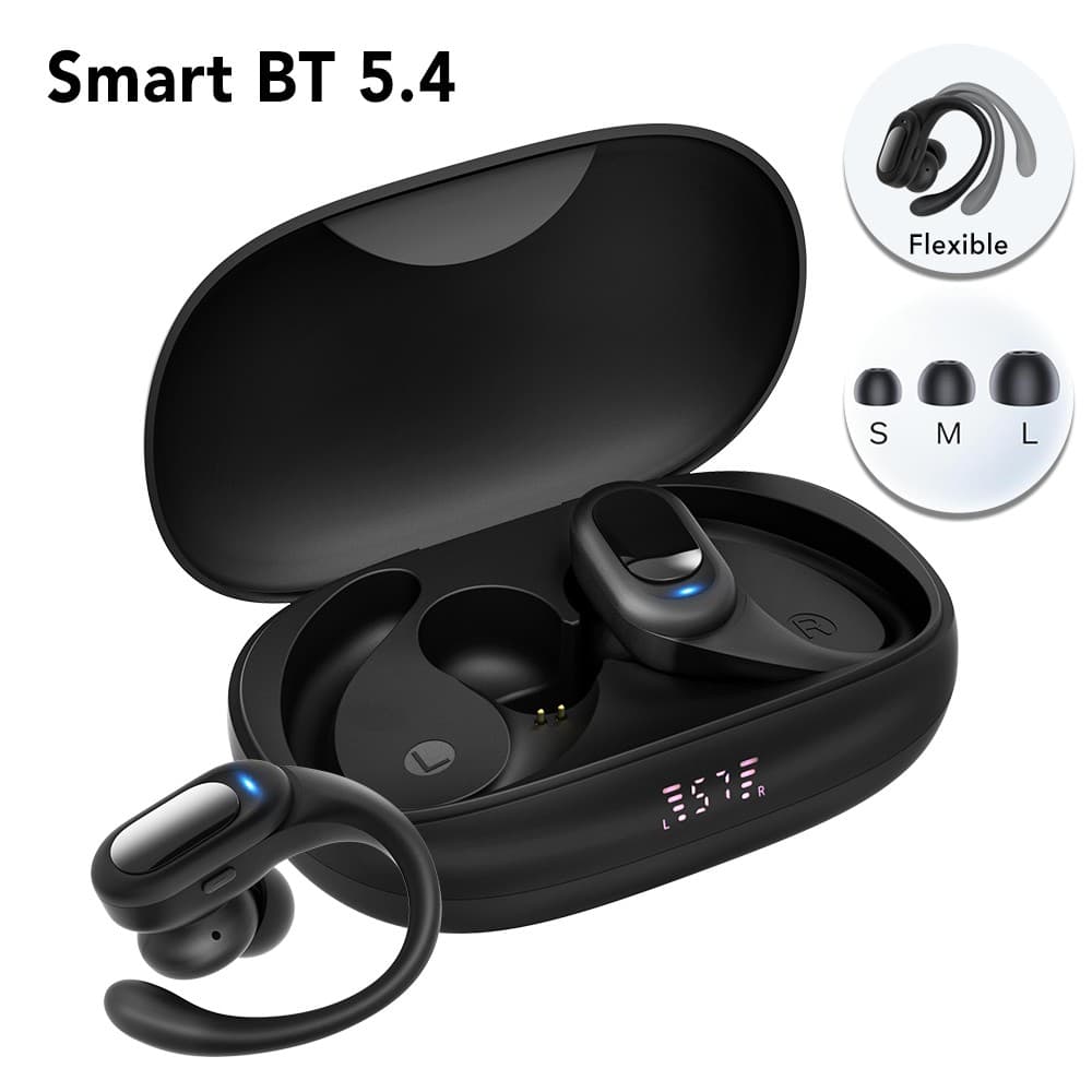 Bluetooth Sport Headphones Sweatproof Running Ear Buds Earhooks For IOS Android