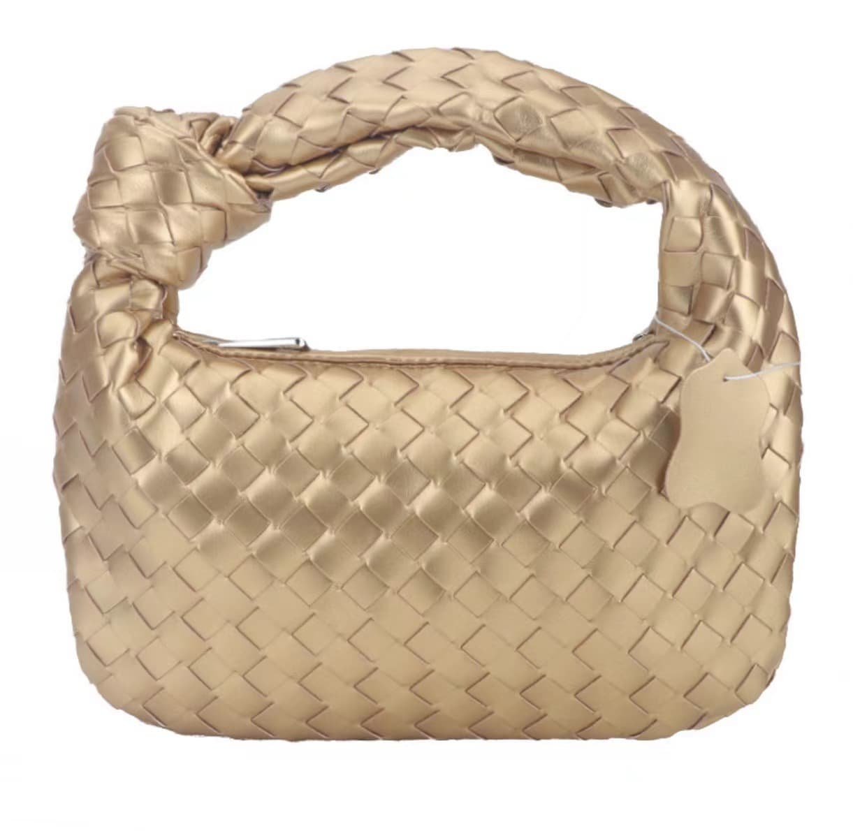 Sac à main tissé, petit pain rond en forme de nuage