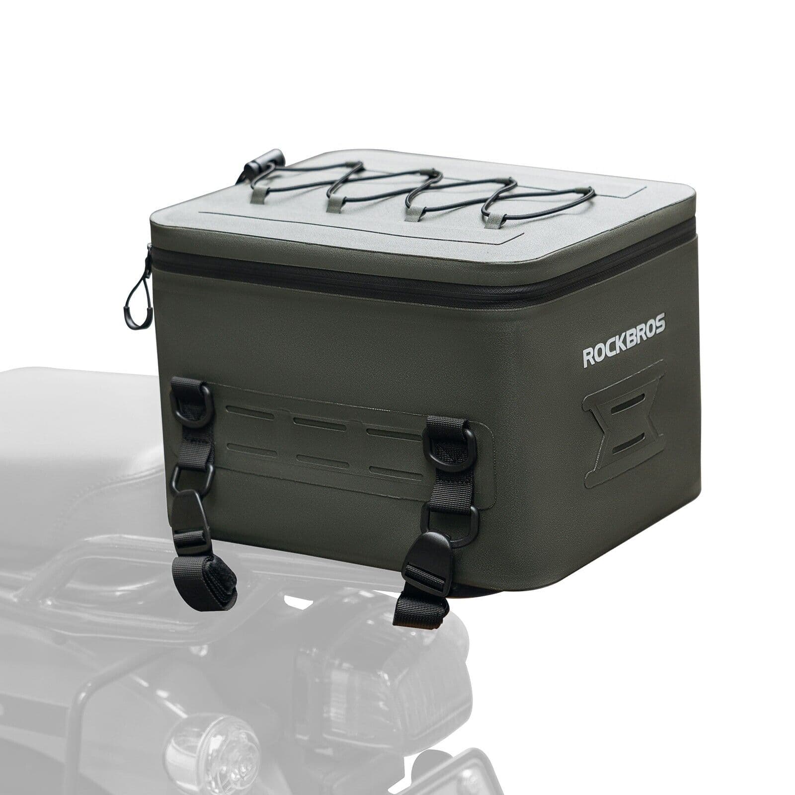 ROCKBROS Motorcycle Bag 13L Fully Waterproof 600D Tail Bag Rear Luggage Bag