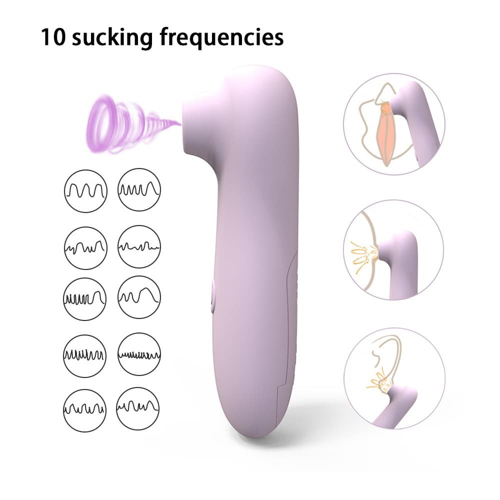Sucking 10 frequency female speed control sex sucking device couples flirt massager battery adult sex toy