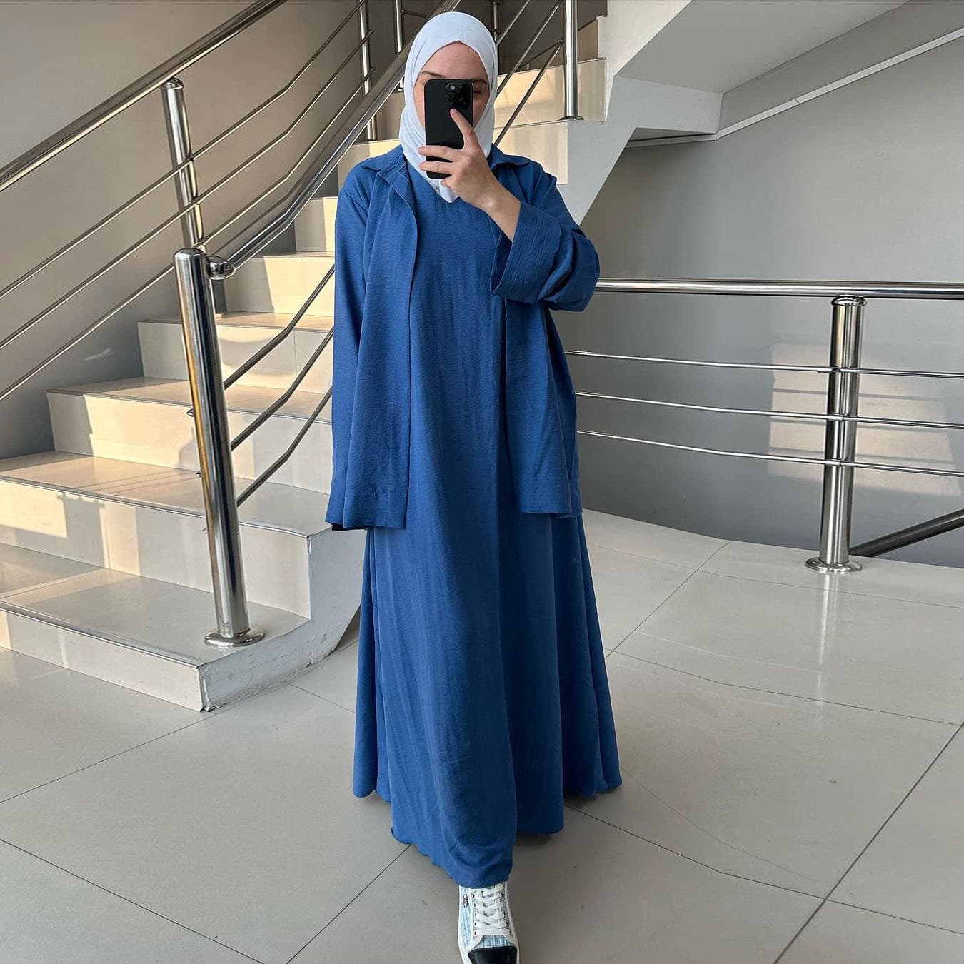 Women's Clothing Middle East Arabian Dubai new fashion loose long dress long-sleeved shirt suit